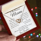 Mom Necklace - To My Amazing Mom Gorgeous Necklace for Mom from Daughter Mother's Day Gift Mother's Day Interlocking Hearts Necklace