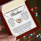 To My Loving Mother Necklace Where Are Smiles Are Many And Worries Are Few Gift For Her Mother's Day Necklace Mother's Day Interlocking Hearts Necklace