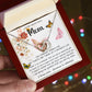 Mom Necklace Gift - To My Mom - Twists & Turns Gift Set Mom Necklace Mother's Day Interlocking Hearts Necklace