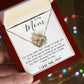 To My Mom - I Love You Mom, Mother's Day Necklace Mother's Day Interlocking Hearts Necklace