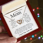 To My Loving Mom Necklace You're The World Necklace Gift For Mom From Son Mother's Day Interlocking Hearts Necklace