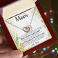 To My Amazing Mom Necklace From Son Little Boy You Taught Me Right Mom Birthday Gift For Her Mother's Day Necklace (1) Mother's Day Interlocking Hearts Necklace