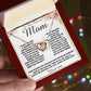 To my Amazing Mom Gift From Son Mother's Day Necklace Mother's Day Interlocking Hearts Necklace