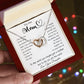 To My Mom - To The World You Maybe Just A Mother But To Me You Are The World Mother's Day Necklace Mother's Day Interlocking Hearts Necklace