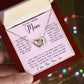 Gift For Caring Mom Form Son, To My Mom Necklace Gift For Mother's Day Mother's Day Interlocking Hearts Necklace
