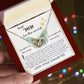 Mom Necklace Gift - Daughter Gift To Best Mom, You Gave Me The Wings To Fly Mom Necklace Mother's Day Interlocking Hearts Necklace