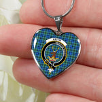 Keith Ancient Scottish Clan Heart Necklacemother's day gifts, gifts for mom, best gift for girlfriend, Tartan Heart Necklace Jewelry, Gold Heart Necklace, Silver Heart Necklace, Plaid Heart Necklace