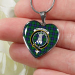 MacCallum Scottish Clan Heart Necklacemother's day gifts, gifts for mom, best gift for girlfriend, Tartan Heart Necklace Jewelry, Gold Heart Necklace, Silver Heart Necklace, Plaid Heart Necklace