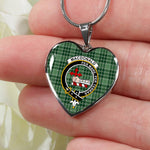 MacDonald Of Sleat Lord Of The Isles Hunting Scottish Clan Heart Necklacemother's day gifts, gifts for mom, best gift for girlfriend, Tartan Heart Necklace Jewelry, Gold Heart Necklace, Silver Heart Necklace, Plaid Heart Necklace