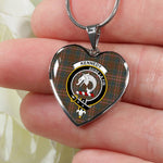 Kennedy Weathered Scottish Clan Heart Necklacemother's day gifts, gifts for mom, best gift for girlfriend, Tartan Heart Necklace Jewelry, Gold Heart Necklace, Silver Heart Necklace, Plaid Heart Necklace