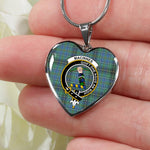 MacInnes Ancient Scottish Clan Heart Necklacemother's day gifts, gifts for mom, best gift for girlfriend, Tartan Heart Necklace Jewelry, Gold Heart Necklace, Silver Heart Necklace, Plaid Heart Necklace