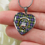 MacDonald Clan Ranald Ancient Scottish Clan Heart Necklacemother's day gifts, gifts for mom, best gift for girlfriend, Tartan Heart Necklace Jewelry, Gold Heart Necklace, Silver Heart Necklace, Plaid Heart Necklace