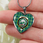 Kennedy Ancient Scottish Clan Heart Necklacemother's day gifts, gifts for mom, best gift for girlfriend, Tartan Heart Necklace Jewelry, Gold Heart Necklace, Silver Heart Necklace, Plaid Heart Necklace