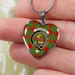 MacGregor Modern Scottish Clan Heart Necklacemother's day gifts, gifts for mom, best gift for girlfriend, Tartan Heart Necklace Jewelry, Gold Heart Necklace, Silver Heart Necklace, Plaid Heart Necklace