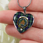 MacKenzie Scottish Clan Heart Necklacemother's day gifts, gifts for mom, best gift for girlfriend, Tartan Heart Necklace Jewelry, Gold Heart Necklace, Silver Heart Necklace, Plaid Heart Necklace