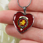 MacIver Scottish Clan Heart Necklacemother's day gifts, gifts for mom, best gift for girlfriend, Tartan Heart Necklace Jewelry, Gold Heart Necklace, Silver Heart Necklace, Plaid Heart Necklace