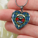 MacLeod Of Harris Ancient Scottish Clan Heart Necklacemother's day gifts, gifts for mom, best gift for girlfriend, Tartan Heart Necklace Jewelry, Gold Heart Necklace, Silver Heart Necklace, Plaid Heart Necklace