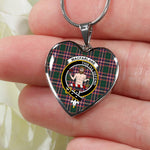 MacFarlane Hunting Modern Scottish Clan Heart Necklacemother's day gifts, gifts for mom, best gift for girlfriend, Tartan Heart Necklace Jewelry, Gold Heart Necklace, Silver Heart Necklace, Plaid Heart Necklace