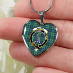 MacNeil of Colonsay Scottish Clan Heart Necklacemother's day gifts, gifts for mom, best gift for girlfriend, Tartan Heart Necklace Jewelry, Gold Heart Necklace, Silver Heart Necklace, Plaid Heart Necklace