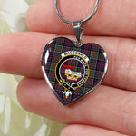 MacDonald Clan Donald Scottish Clan Heart Necklacemother's day gifts, gifts for mom, best gift for girlfriend, Tartan Heart Necklace Jewelry, Gold Heart Necklace, Silver Heart Necklace, Plaid Heart Necklace
