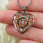 MacAlister Dress Scottish Clan Heart Necklacemother's day gifts, gifts for mom, best gift for girlfriend, Tartan Heart Necklace Jewelry, Gold Heart Necklace, Silver Heart Necklace, Plaid Heart Necklace