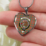 MacKinnon Ancient Scottish Clan Heart Necklacemother's day gifts, gifts for mom, best gift for girlfriend, Tartan Heart Necklace Jewelry, Gold Heart Necklace, Silver Heart Necklace, Plaid Heart Necklace