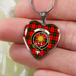 Kerr Modern Scottish Clan Heart Necklacemother's day gifts, gifts for mom, best gift for girlfriend, Tartan Heart Necklace Jewelry, Gold Heart Necklace, Silver Heart Necklace, Plaid Heart Necklace