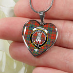 MacLean Of Duart Ancient Scottish Clan Heart Necklacemother's day gifts, gifts for mom, best gift for girlfriend, Tartan Heart Necklace Jewelry, Gold Heart Necklace, Silver Heart Necklace, Plaid Heart Necklace