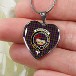 MacDonald Clan Donald Modern Scottish Clan Heart Necklacemother's day gifts, gifts for mom, best gift for girlfriend, Tartan Heart Necklace Jewelry, Gold Heart Necklace, Silver Heart Necklace, Plaid Heart Necklace