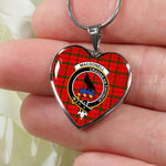 MacDonell Of Keppoch Scottish Clan Heart Necklacemother's day gifts, gifts for mom, best gift for girlfriend, Tartan Heart Necklace Jewelry, Gold Heart Necklace, Silver Heart Necklace, Plaid Heart Necklace
