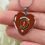 MacAlister Of Glenbarr Scottish Clan Heart Necklacemother's day gifts, gifts for mom, best gift for girlfriend, Tartan Heart Necklace Jewelry, Gold Heart Necklace, Silver Heart Necklace, Plaid Heart Necklace