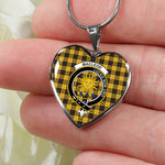 MacLeod Of Lewis Ancient Scottish Clan Heart Necklacemother's day gifts, gifts for mom, best gift for girlfriend, Tartan Heart Necklace Jewelry, Gold Heart Necklace, Silver Heart Necklace, Plaid Heart Necklace