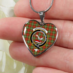 MacDougall Of Lochcarron Scottish Clan Heart Necklacemother's day gifts, gifts for mom, best gift for girlfriend, Tartan Heart Necklace Jewelry, Gold Heart Necklace, Silver Heart Necklace, Plaid Heart Necklace