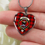 MacLeod Of Raasay Scottish Clan Heart Necklacemother's day gifts, gifts for mom, best gift for girlfriend, Tartan Heart Necklace Jewelry, Gold Heart Necklace, Silver Heart Necklace, Plaid Heart Necklace