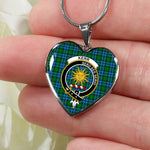 Kerr Hunting Scottish Clan Heart Necklacemother's day gifts, gifts for mom, best gift for girlfriend, Tartan Heart Necklace Jewelry, Gold Heart Necklace, Silver Heart Necklace, Plaid Heart Necklace