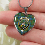 MacMillan Hunting Ancient Scottish Clan Heart Necklacemother's day gifts, gifts for mom, best gift for girlfriend, Tartan Heart Necklace Jewelry, Gold Heart Necklace, Silver Heart Necklace, Plaid Heart Necklace
