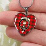 MacNab Modern Scottish Clan Heart Necklacemother's day gifts, gifts for mom, best gift for girlfriend, Tartan Heart Necklace Jewelry, Gold Heart Necklace, Silver Heart Necklace, Plaid Heart Necklace