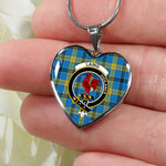 Laing Ancient Scottish Clan Heart Necklacemother's day gifts, gifts for mom, best gift for girlfriend, Tartan Heart Necklace Jewelry, Gold Heart Necklace, Silver Heart Necklace, Plaid Heart Necklace