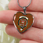 Lennox Scottish Clan Heart Necklacemother's day gifts, gifts for mom, best gift for girlfriend, Tartan Heart Necklace Jewelry, Gold Heart Necklace, Silver Heart Necklace, Plaid Heart Necklace