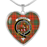MacAuley Ancient Scottish Clan Heart Necklacemother's day gifts, gifts for mom, best gift for girlfriend, Tartan Heart Necklace Jewelry, Gold Heart Necklace, Silver Heart Necklace, Plaid Heart Necklace