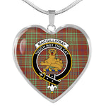 MacGillivray Hunting Ancient Scottish Clan Heart Necklacemother's day gifts, gifts for mom, best gift for girlfriend, Tartan Heart Necklace Jewelry, Gold Heart Necklace, Silver Heart Necklace, Plaid Heart Necklace