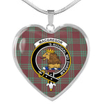 MacGregor Hunting Ancient Scottish Clan Heart Necklacemother's day gifts, gifts for mom, best gift for girlfriend, Tartan Heart Necklace Jewelry, Gold Heart Necklace, Silver Heart Necklace, Plaid Heart Necklace