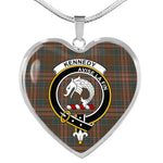 Kennedy Weathered Scottish Clan Heart Necklacemother's day gifts, gifts for mom, best gift for girlfriend, Tartan Heart Necklace Jewelry, Gold Heart Necklace, Silver Heart Necklace, Plaid Heart Necklace