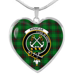 Kinnear Scottish Clan Heart Necklacemother's day gifts, gifts for mom, best gift for girlfriend, Tartan Heart Necklace Jewelry, Gold Heart Necklace, Silver Heart Necklace, Plaid Heart Necklace