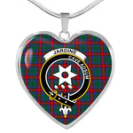 Jardine Dress Scottish Clan Heart Necklacemother's day gifts, gifts for mom, best gift for girlfriend, Tartan Heart Necklace Jewelry, Gold Heart Necklace, Silver Heart Necklace, Plaid Heart Necklace