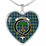 MacEwan Ancient Scottish Clan Heart Necklacemother's day gifts, gifts for mom, best gift for girlfriend, Tartan Heart Necklace Jewelry, Gold Heart Necklace, Silver Heart Necklace, Plaid Heart Necklace