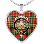 MacLachlan Hunting Modern Scottish Clan Heart Necklacemother's day gifts, gifts for mom, best gift for girlfriend, Tartan Heart Necklace Jewelry, Gold Heart Necklace, Silver Heart Necklace, Plaid Heart Necklace