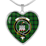 Kincaid Scottish Clan Heart Necklacemother's day gifts, gifts for mom, best gift for girlfriend, Tartan Heart Necklace Jewelry, Gold Heart Necklace, Silver Heart Necklace, Plaid Heart Necklace