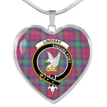 Lindsay Ancient Scottish Clan Heart Necklacemother's day gifts, gifts for mom, best gift for girlfriend, Tartan Heart Necklace Jewelry, Gold Heart Necklace, Silver Heart Necklace, Plaid Heart Necklace