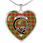 MacGregor Scottish Clan Heart Necklacemother's day gifts, gifts for mom, best gift for girlfriend, Tartan Heart Necklace Jewelry, Gold Heart Necklace, Silver Heart Necklace, Plaid Heart Necklace